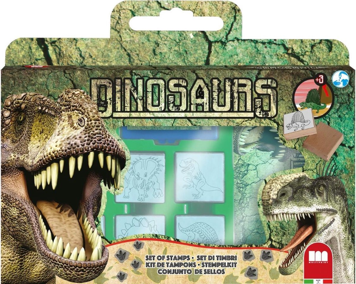 Multiprint Stempelset Dinosaurus - 7 St