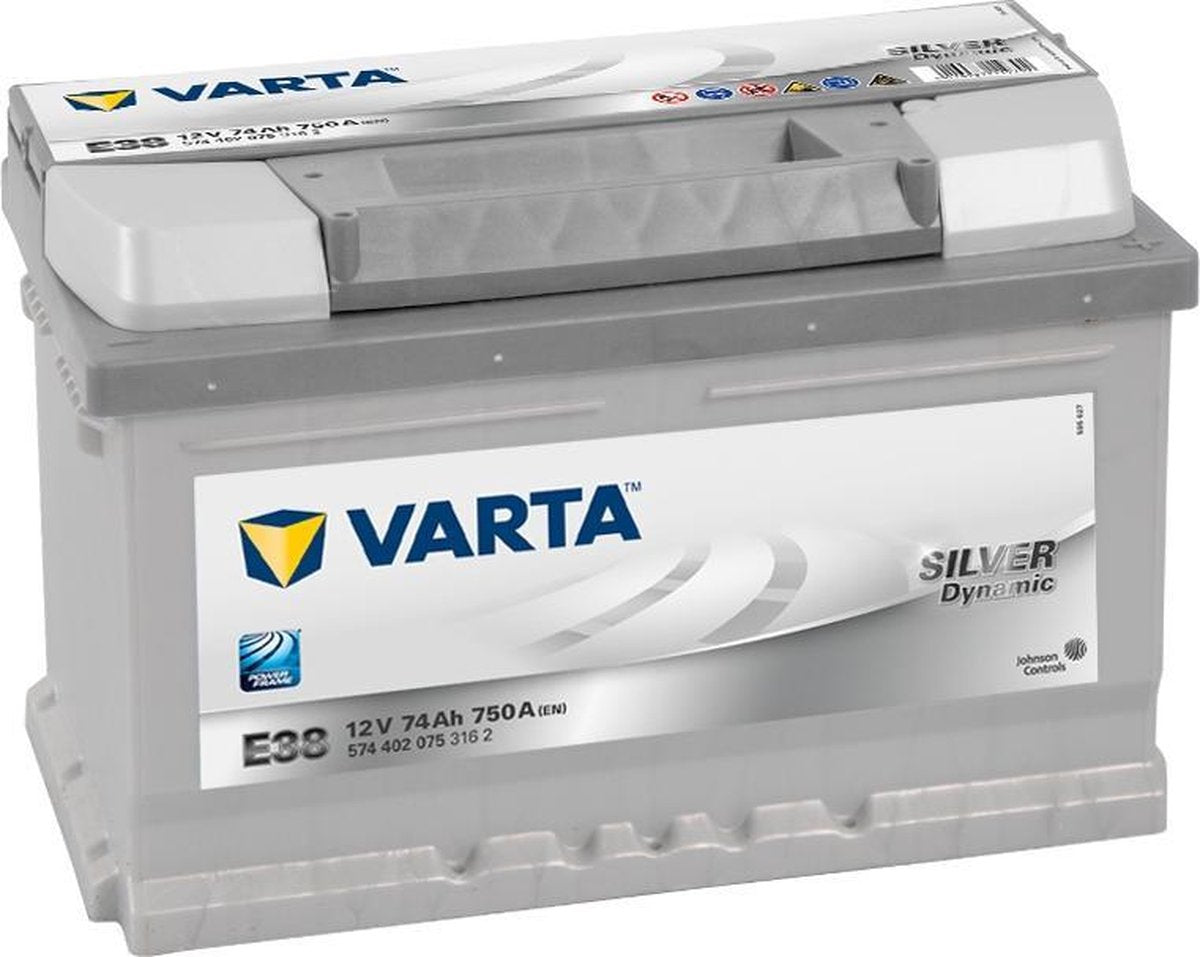 Varta SILVER Dynamic 574402075 3162 E38 12Volt 74 Ah 750A/EN Start Accu 4016987119792