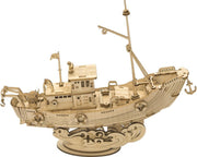 ROBOTIME 3D Wooden Puzzle TG-308 Fishing Ship