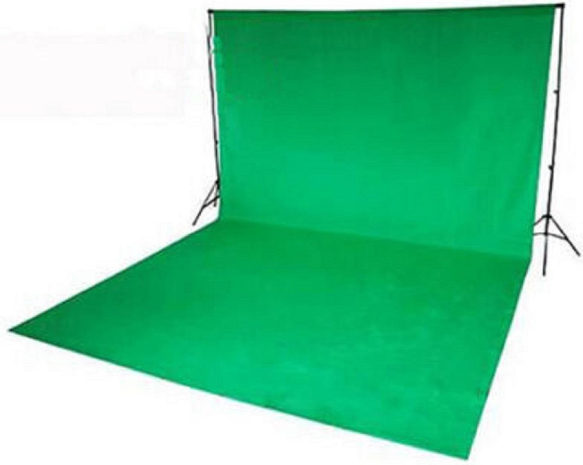 FOTOSTUDIO ACHTERGRONDDOEK VAN KATOEN 3 X 6 METER GROEN