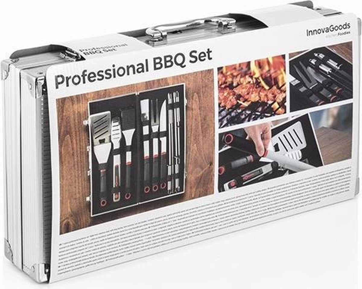 InnovaGoods Professionele Barbecue Gereedschapset (11 delig)