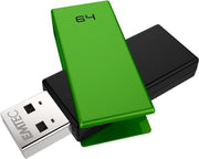Emtec C350 Brick 2.0 USB flash drive 64 GB USB Type-A Zwart