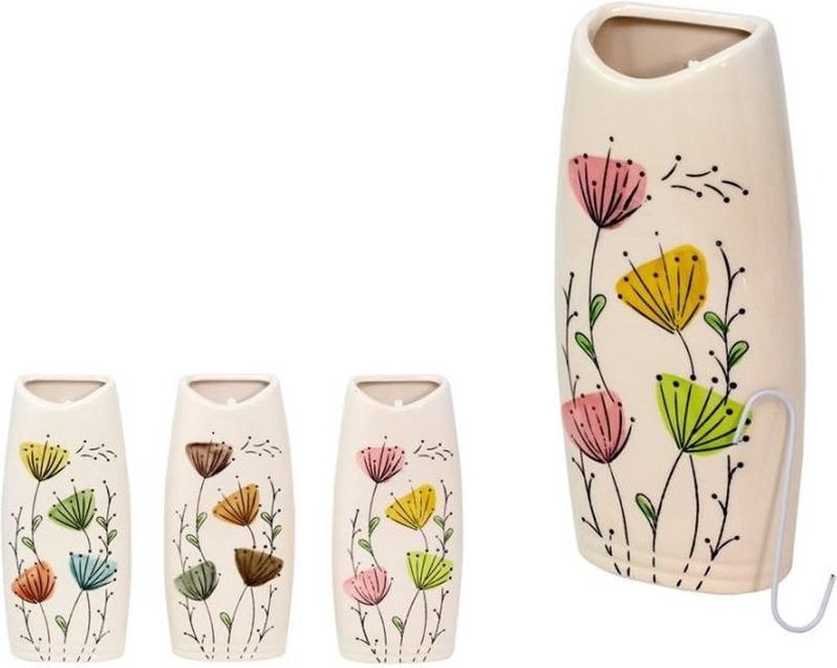 Bloemen radiator bak luchtbevochtiger / waterverdamper 19 cm - Waterverdampers verwarming
