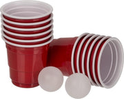 Mini beer pong drankspel/drinkspel 14 delig - Drankspellen/studentenspellen bier pong - herbruikbare bekers