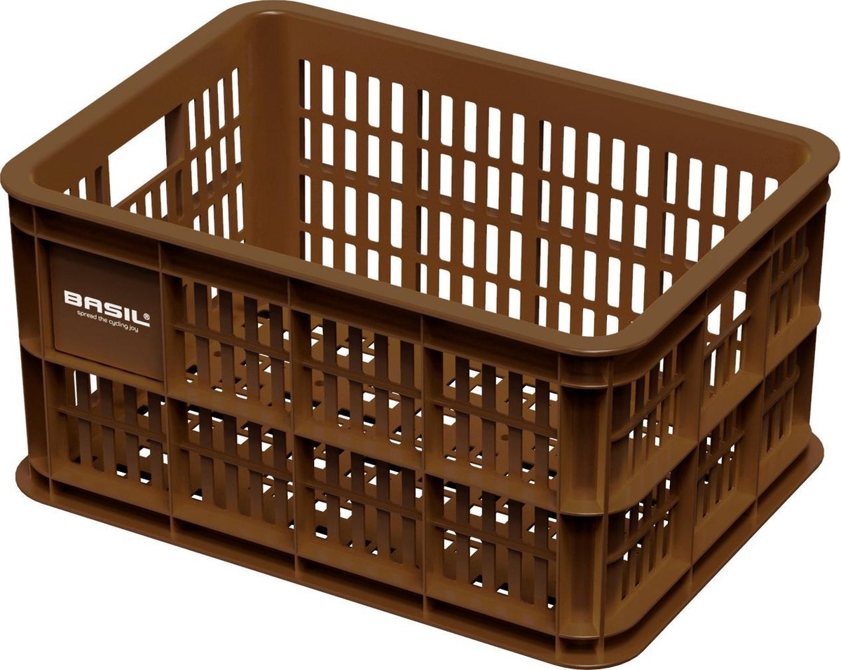 Basil Crate Fietskrat S - Small - Bruin - 25 Liter