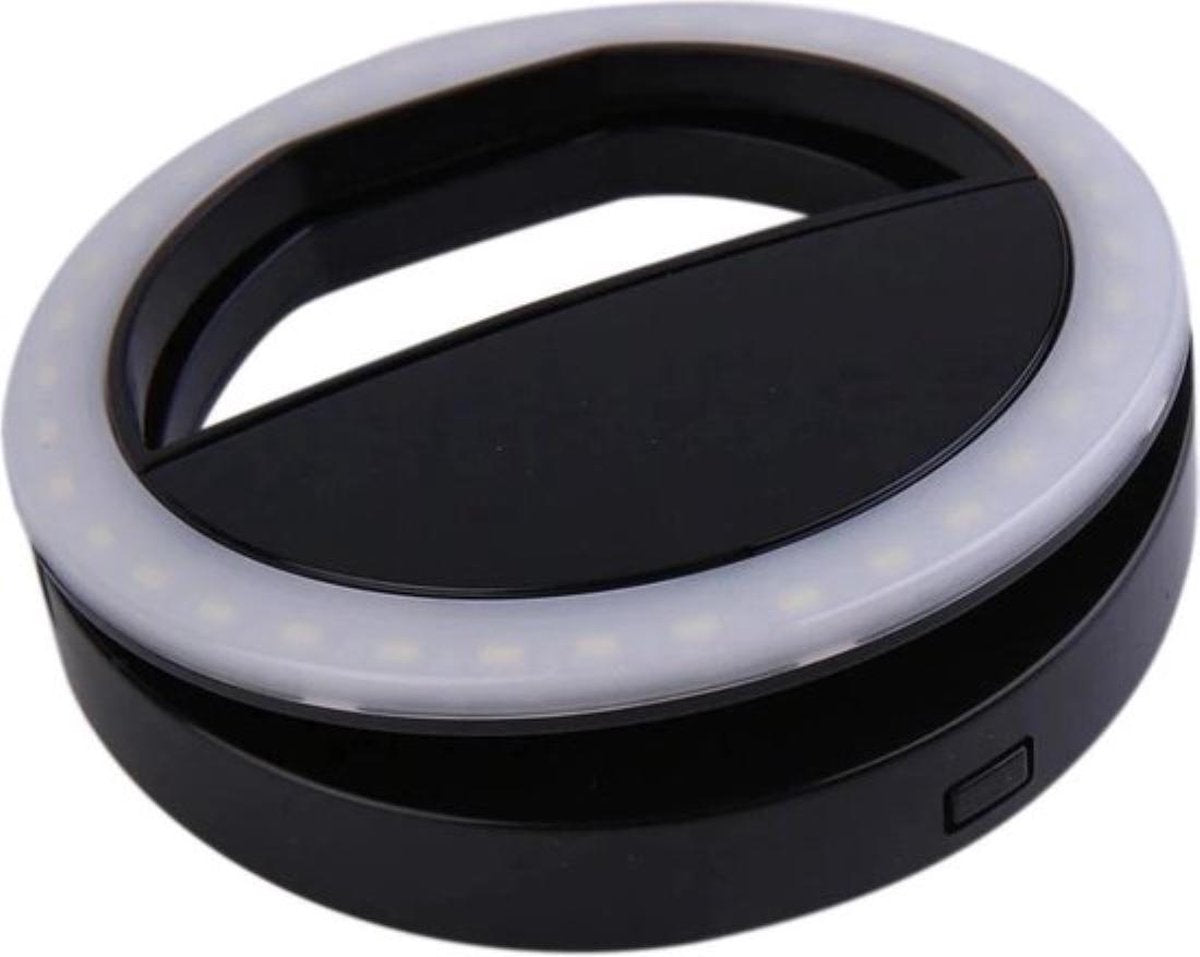 Garpex® Selfie Ring Light Clip - Led Lamp - 3 Standen - Oplaadbaar - Flashlight - Ring Lamp