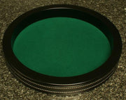 Yathzeebord |Dobbelpiste | Dobbelbak Rond Zwart Vinyl met Groen Vilt 34cm