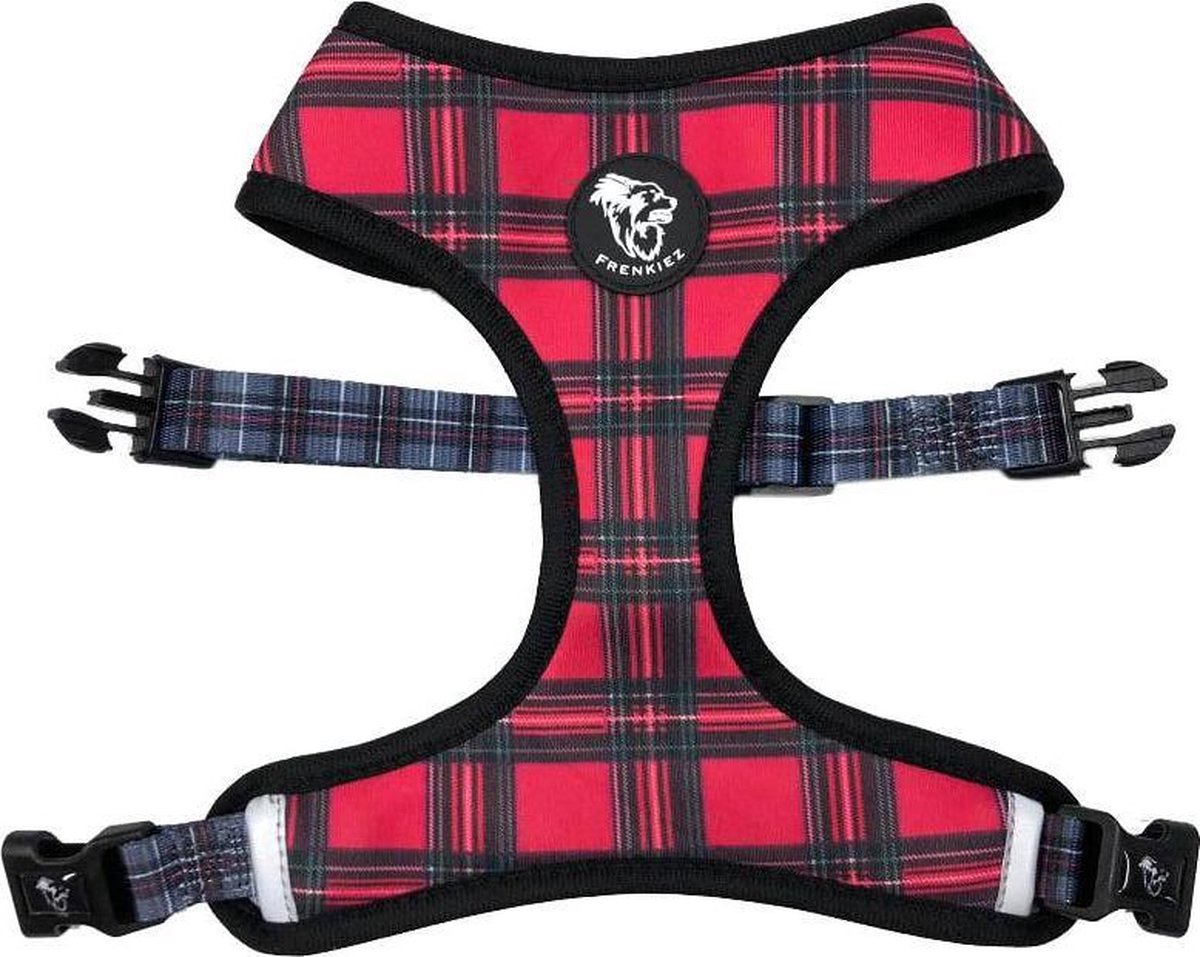 Frenkiez Reversible Harness BarkBerry red