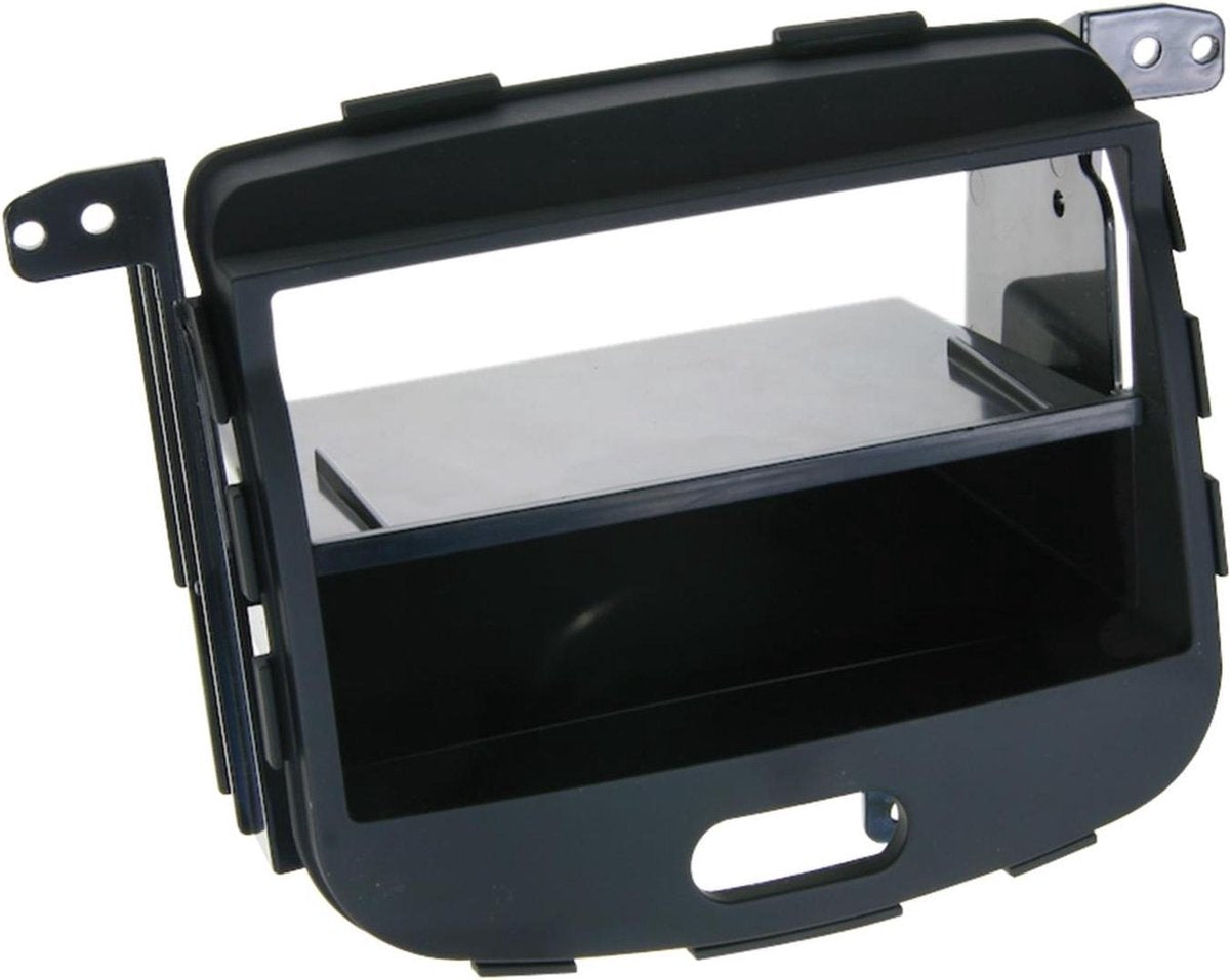 2-DIN Paneel Hyundai i10 2008-2013 Kleur: Zwart Rubbertouch