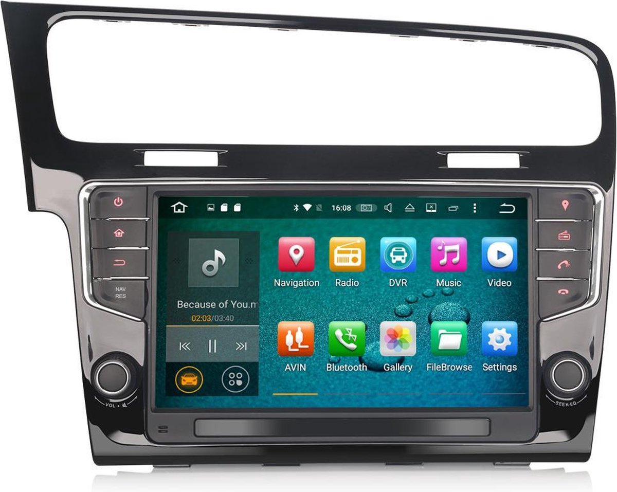 Autoradio met CarPlay voor Volkswagen Golf 7 | EU Navigatie | Android 10