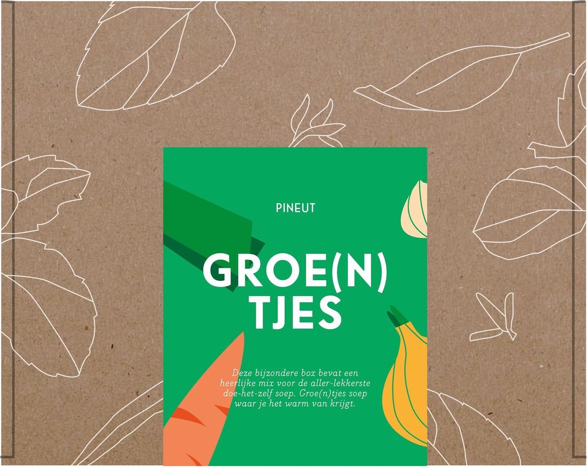 Pineut Brievenbusdoosje Soep - Hartelijke Groe(N)Tjes - Groentesoep