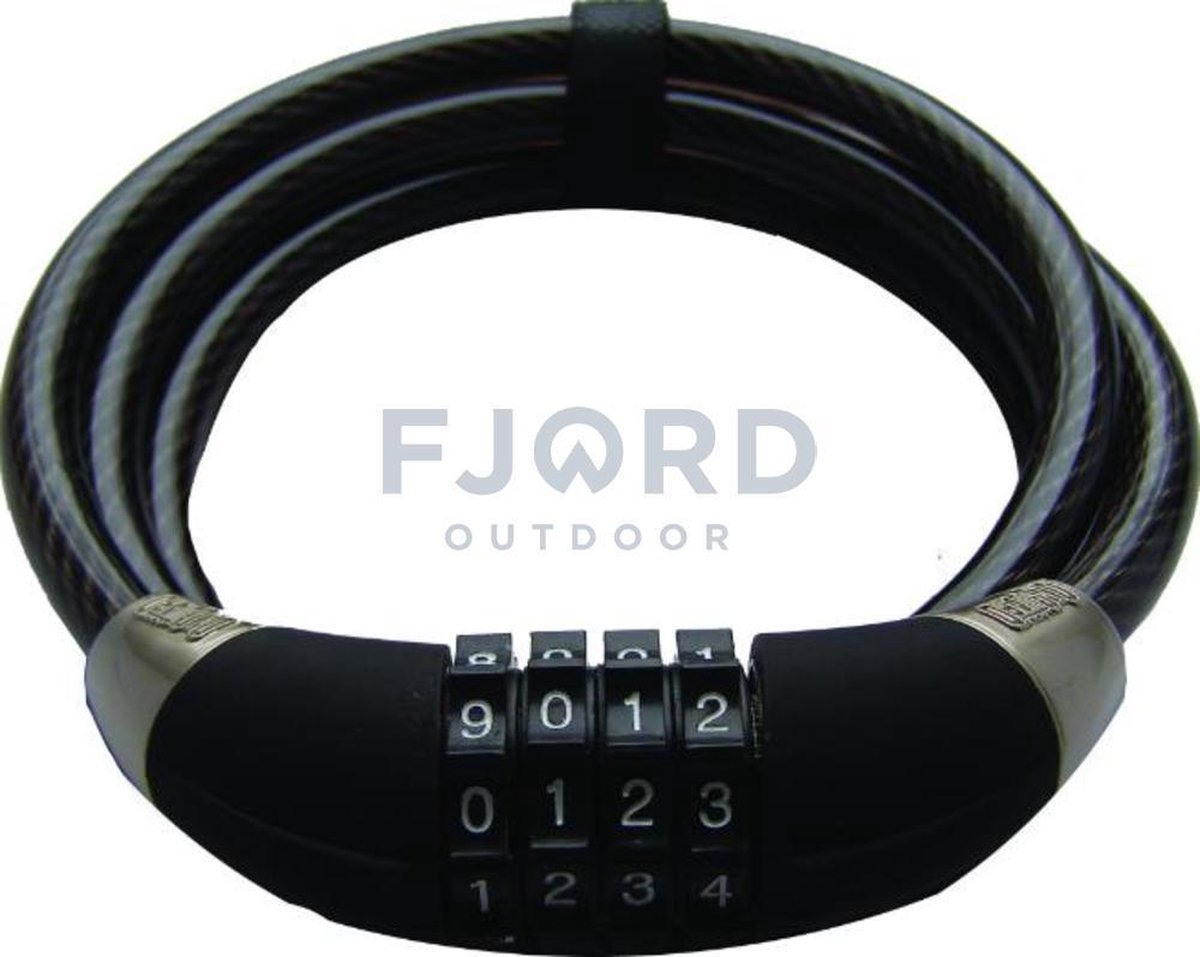 Cable Lock Combo lengte 185cm. Dikte 12mm