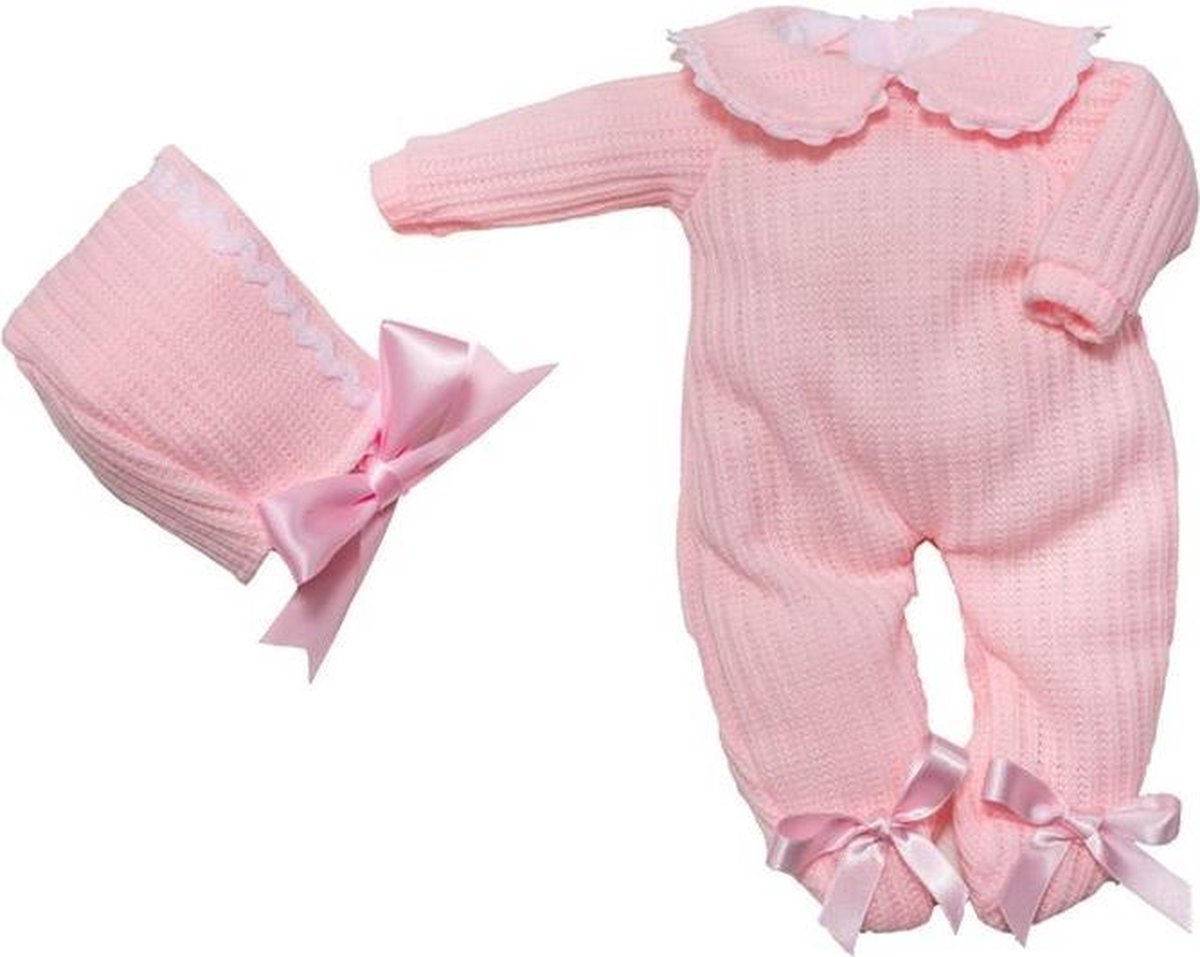 Berjuan Kledingset Babypop 30 Cm Roze