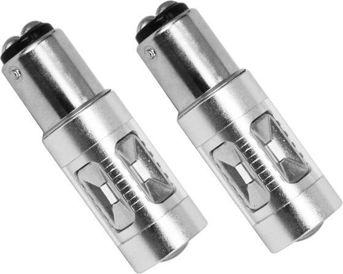 2x BAY15D-CSP W84 -navigatie cool-wit met lens