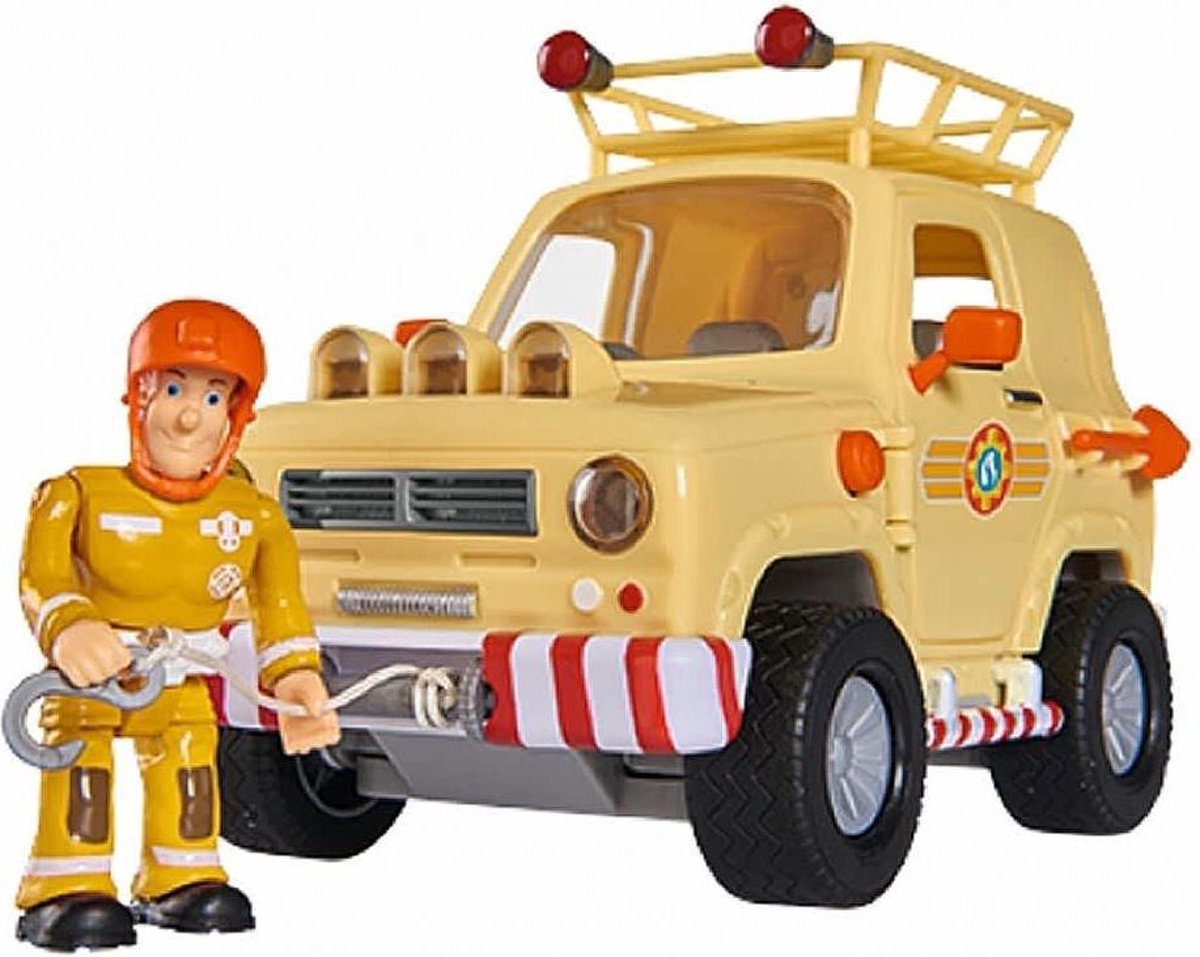 Simba Brandweerman Sam Jeep 4x4 + Figuur en Licht