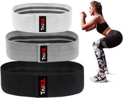 Weerstandsbanden Fitness Booty Band Resistance Band Sport - Full Body Gym Elastieken - Set van 3 - Thuis Sporten - TAIKO®