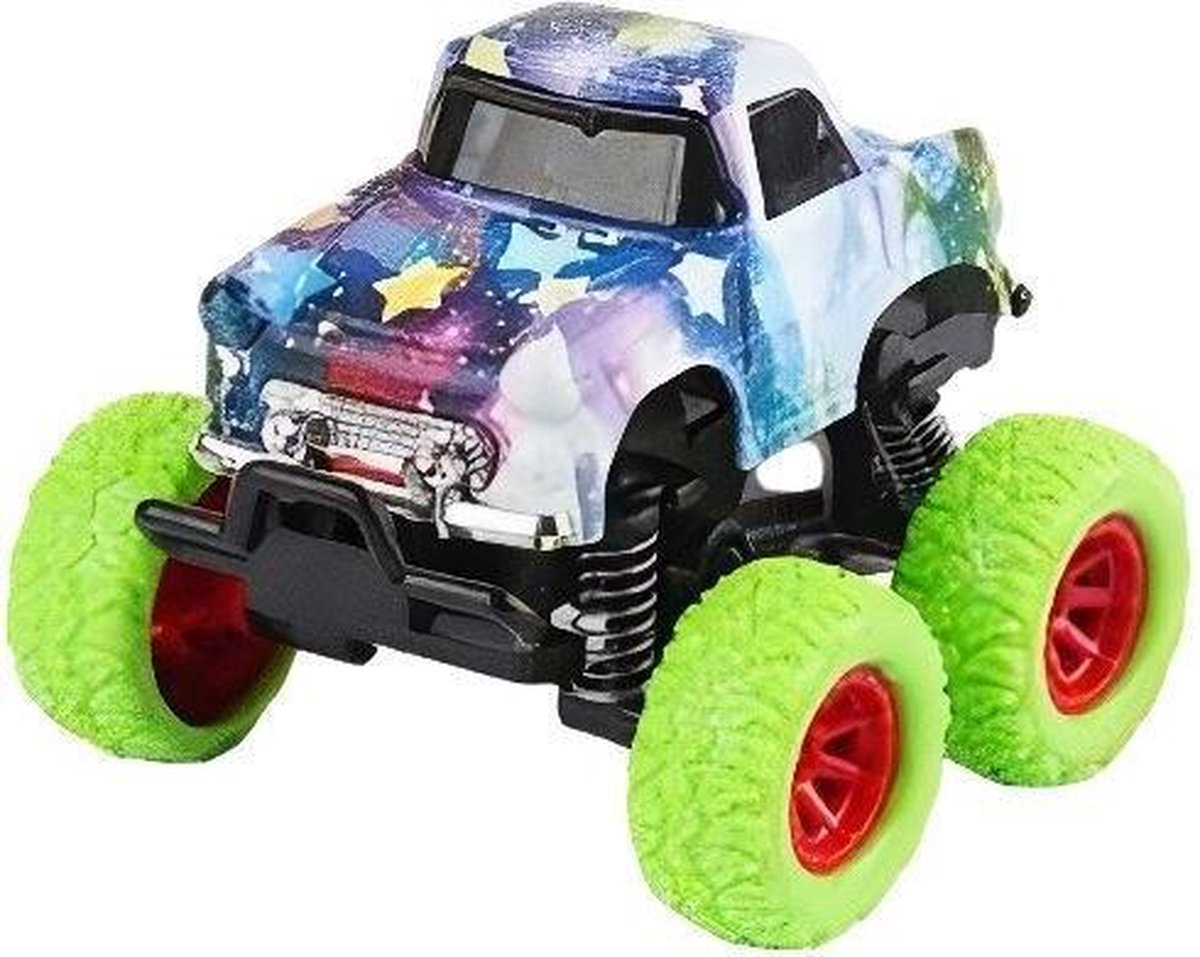 Wild Autocross Monstertruck Jongens 9 Cm Staal Groen