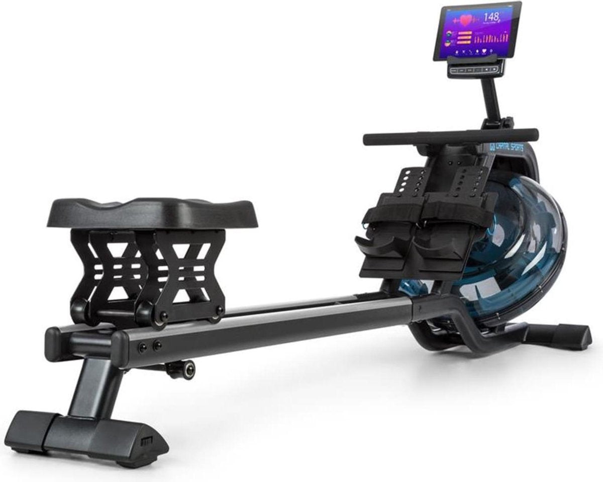 Flow M2 roeiapparaat 80cm stelbaar LC display staal zwart