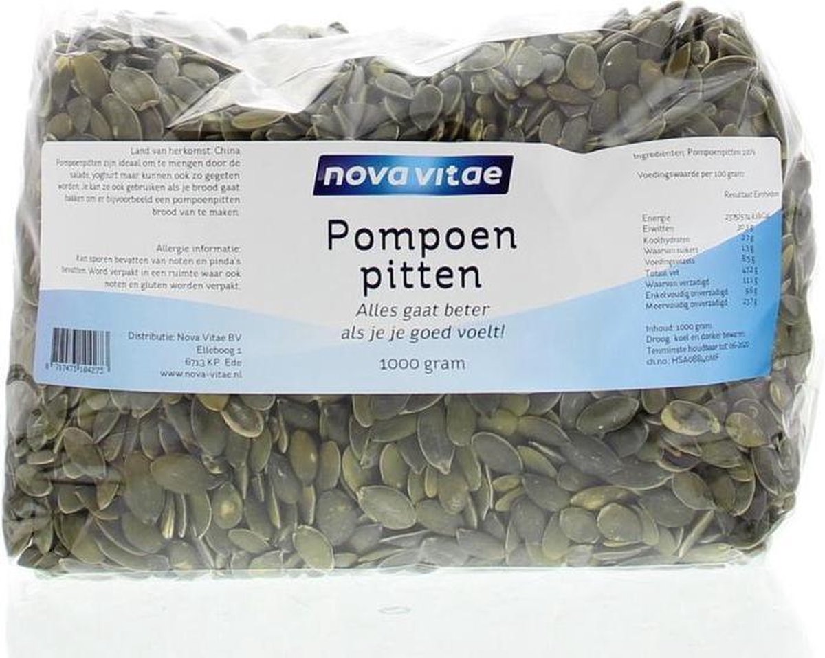 Nova Vitae Pompoenpitten 1 kg
