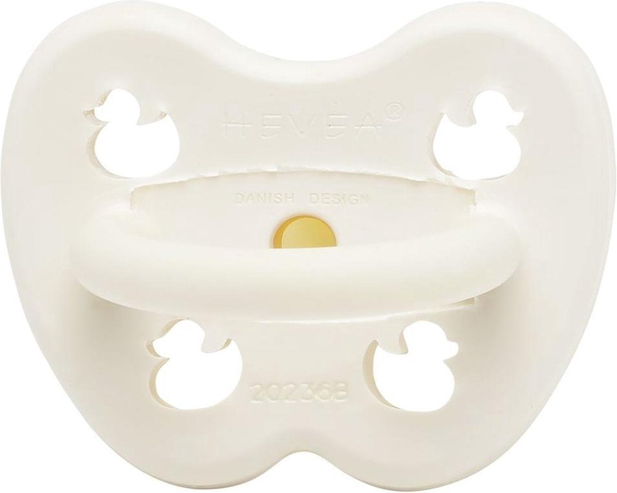 HEVEA speen orthodontisch|3-36mnd|Snow white|100% Natuurrubber