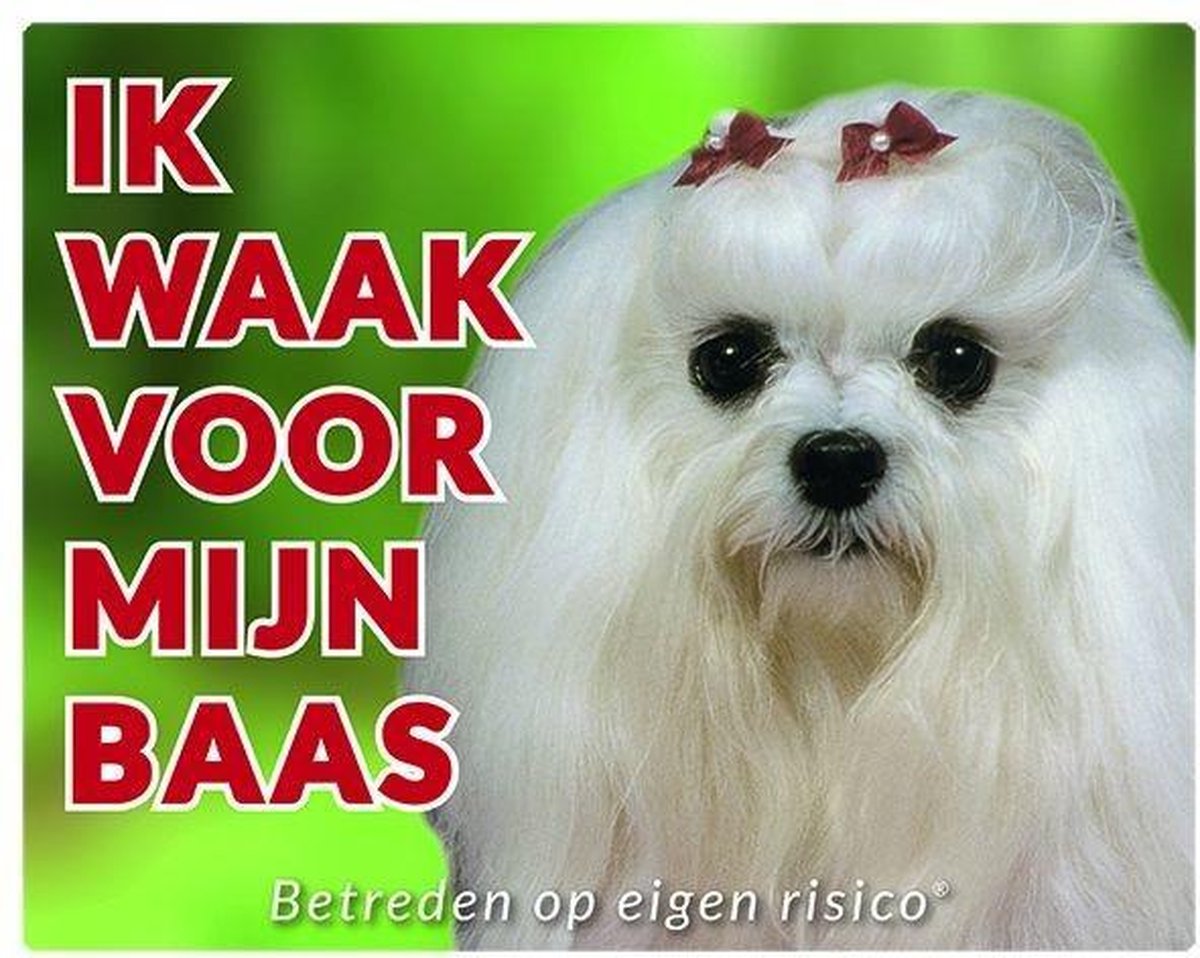 Maltezer Waakbord - Ik waak voor mijn baas