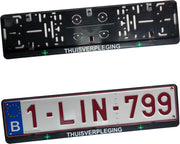 Nummerplaathouder THUISVERPLEGING ABS voor nummerplaat 520x110mm BELGIË‎‎‎‎‎‎‎‎