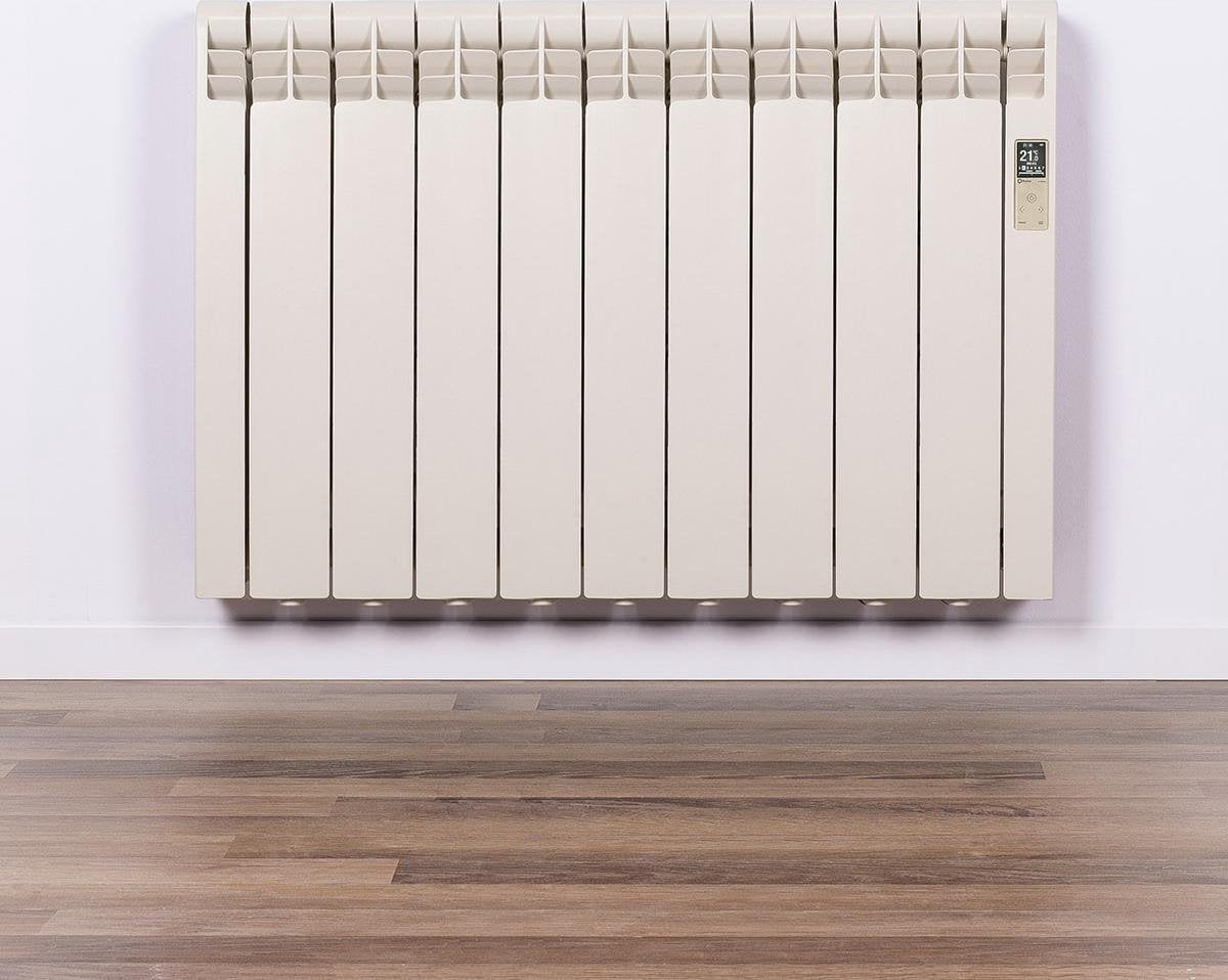 Elektrische Radiator Wifi Oyster White (RAL) - Smartcontrol via app - Energiebesparende functies - Laag verbruik - Realtime consumptie - 9 elementen - 990 W - Zuinigste Radiator