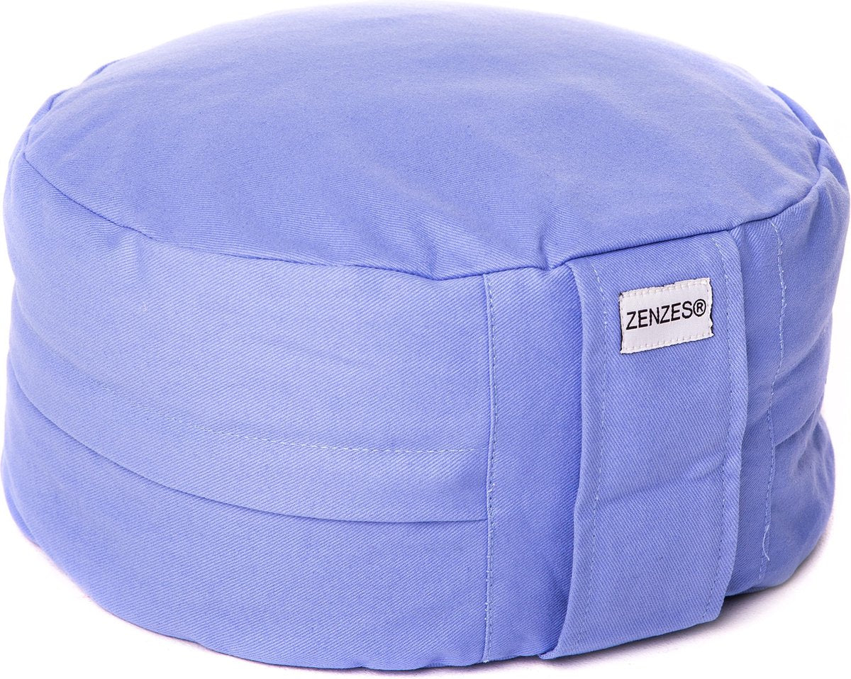 Zenzes PRO meditatiekussen - licht blauw