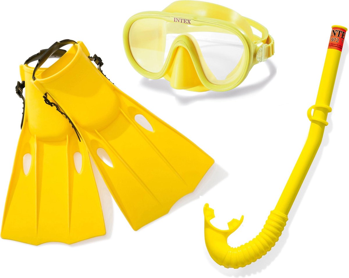 Intex Snorkel Set - 3-delig - M - Geel