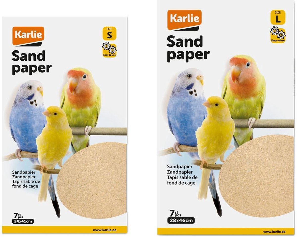 Bird sand carpet 24x41cm 7st.