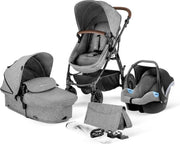 Kinderkraft Moov 3 in 1 Kinderwagen - Inclusief Autostoel - Grey Melange