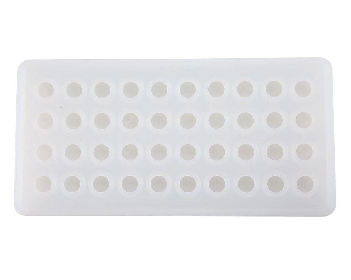 Krumble Ijsblokjes vorm / Flexibele siliconen vorm voor 40 ronde ijsklontjes / Ijsblokjes maker / Zelf chocolaatjes maken / Chocolade gieten in vorm - Transparant