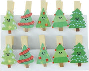 Mini wasknijpertjes Dennenboom 10 stuks