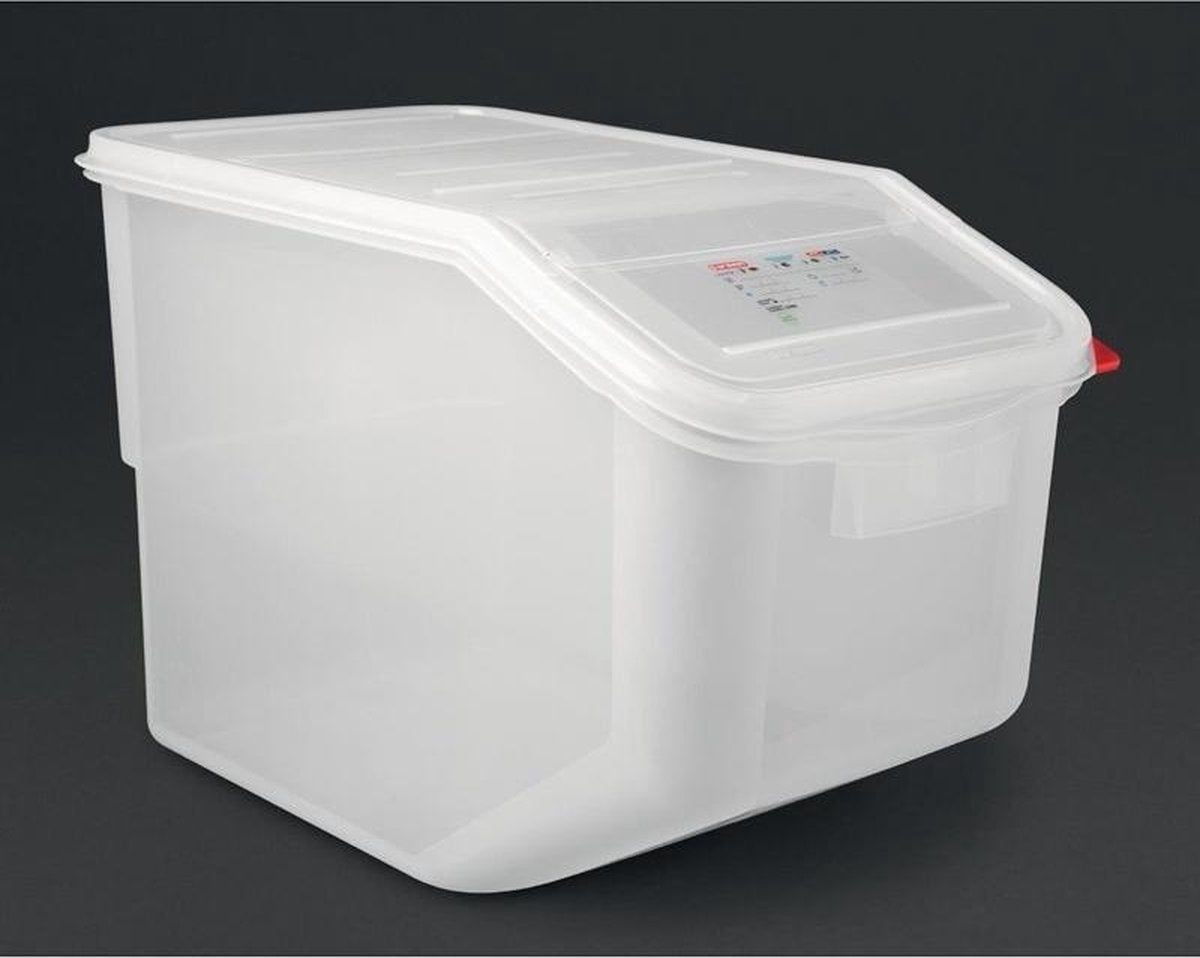 Araven transparante ingrediëntenbak 50ltr