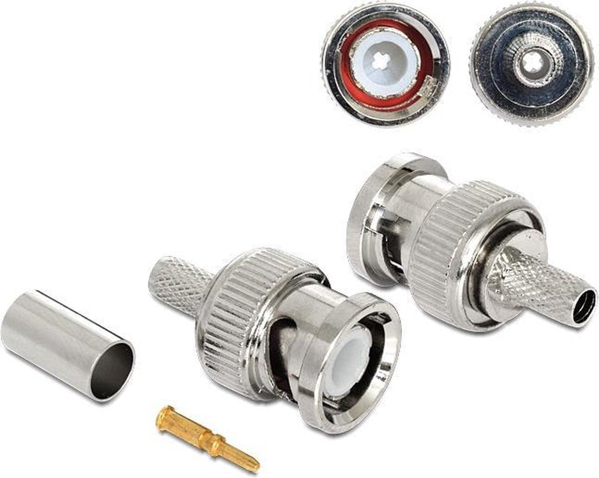 OKS BNC (m) krimp connector 50 Ohm voor RG58 kabel
