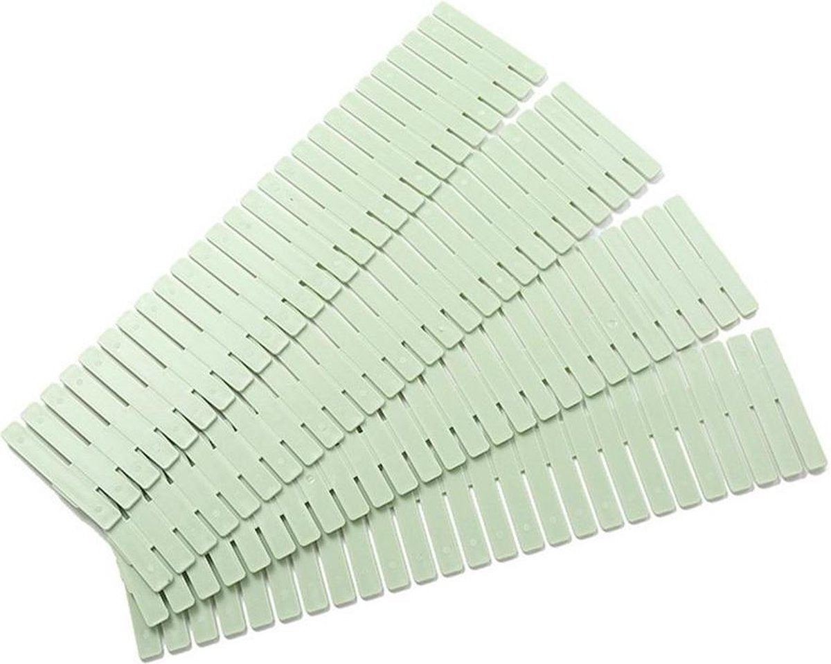 Smartzo - Ladeverdeler - Plastic - Groen - 4 stuks - 32.7 x 7cm