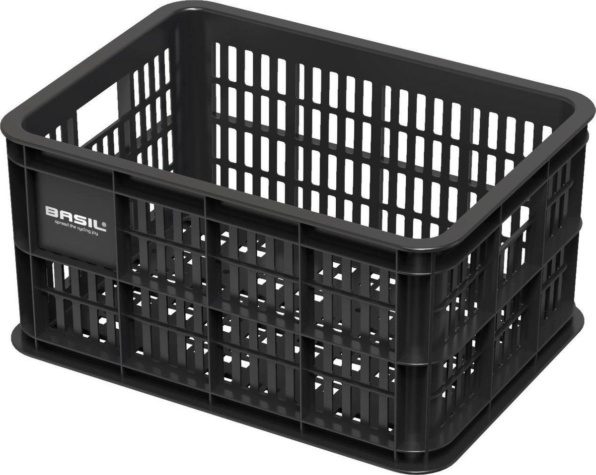 Basil Crate Fietskrat S - Small - Zwart - 25 Liter