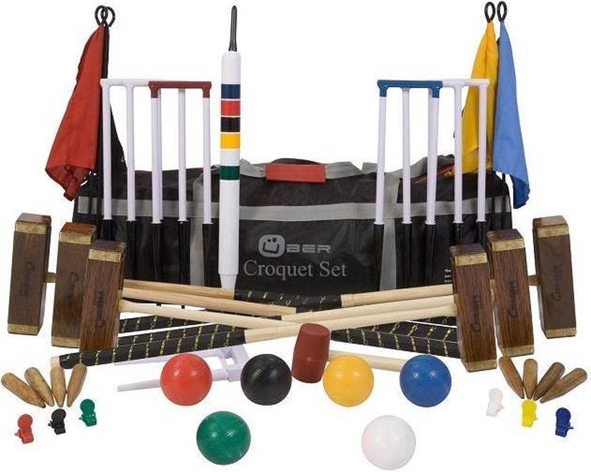 6 persoons Championship Croquetset  - Wedstrijdset