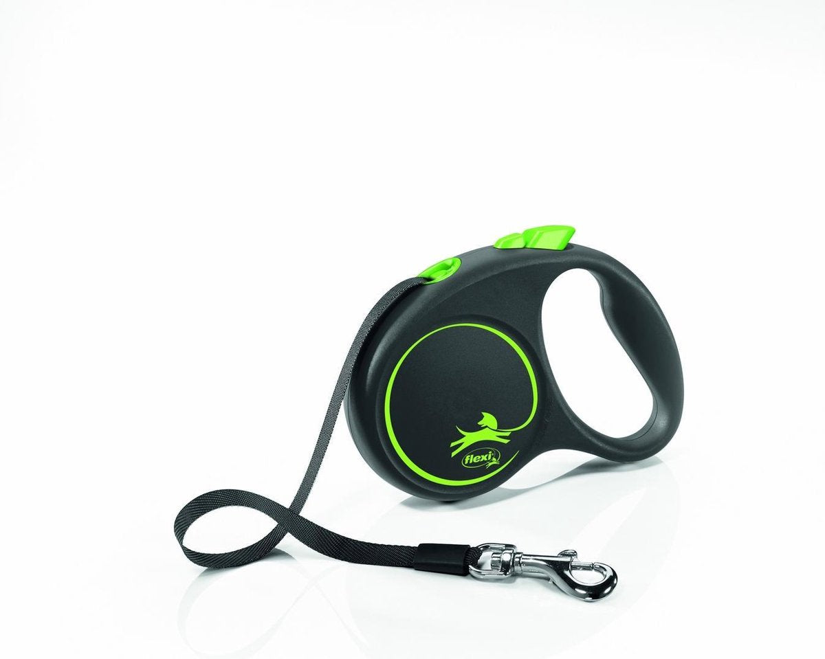 Flexi Rollijn Design - Zwart / Groen - S