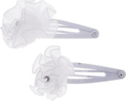 Haarspeldjes wit bloemetje