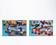 Clics Hero-set: 1 doos Hero Squad Politie en 1 doos Hero Squad Brandweer