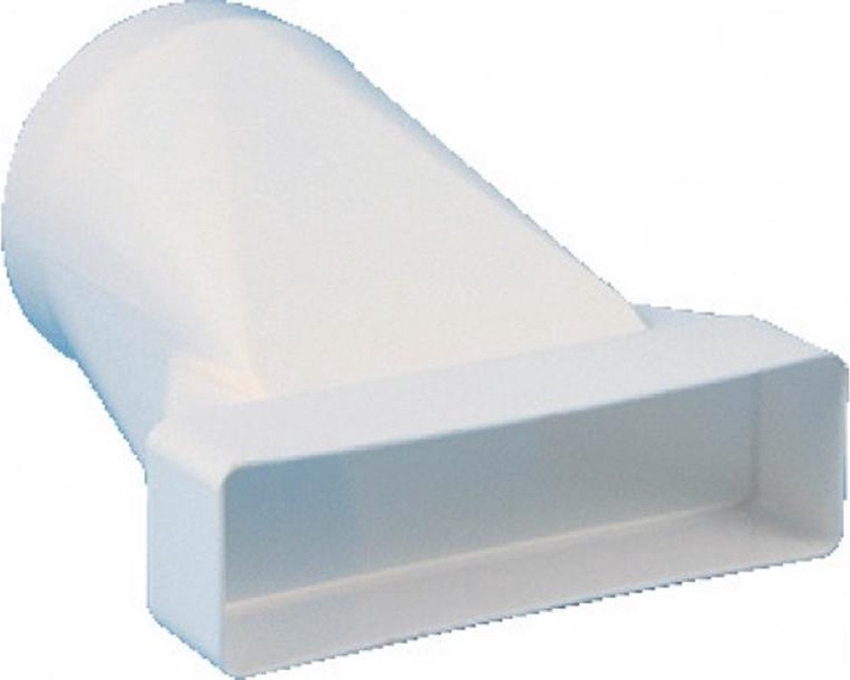 Nedco Overgangsstuk ventilatiekanaal: buismaat 125mm & 204 x 60 mm