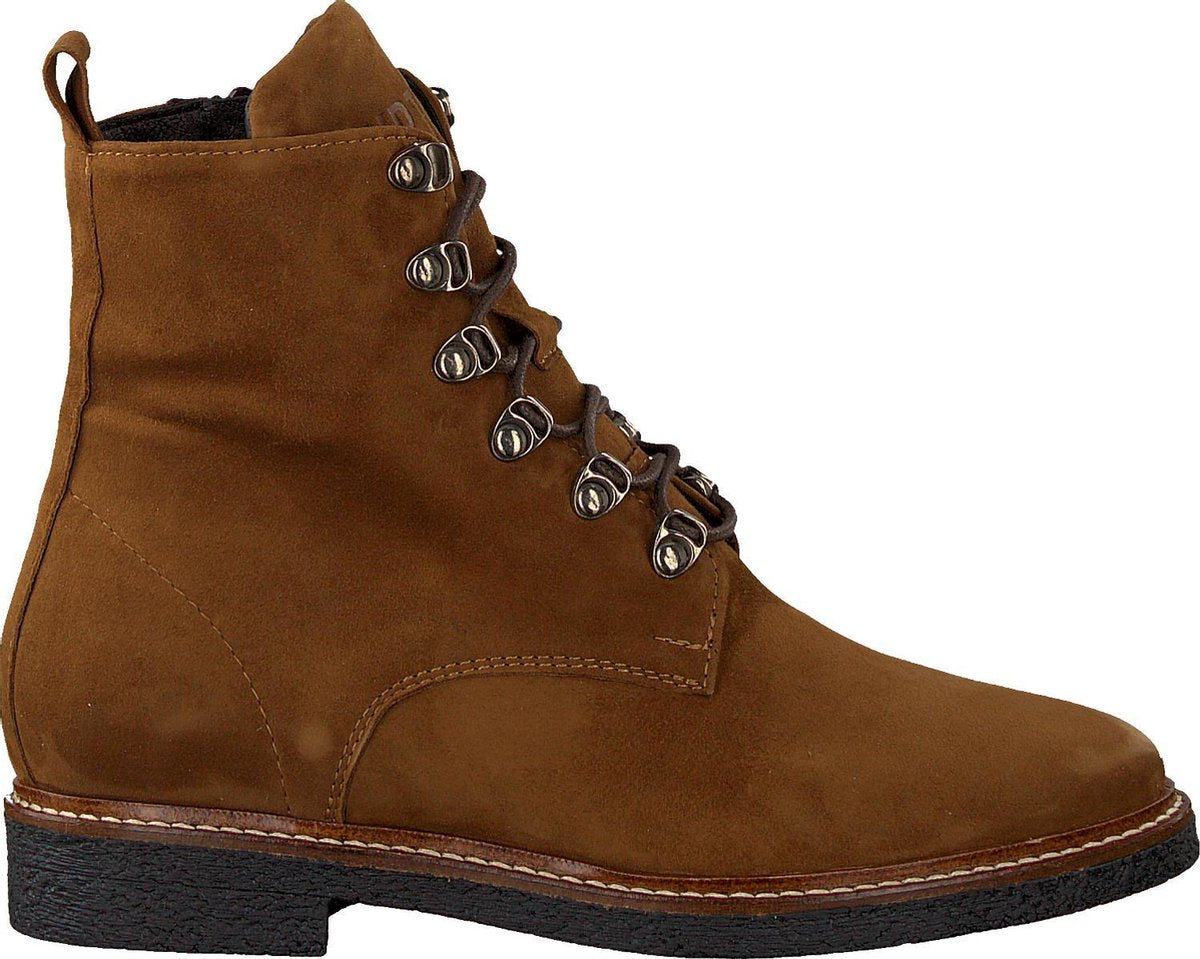 Verton 204/01 Veterboots - Laarzen Met Veters - Dames - Cognac - Maat 40
