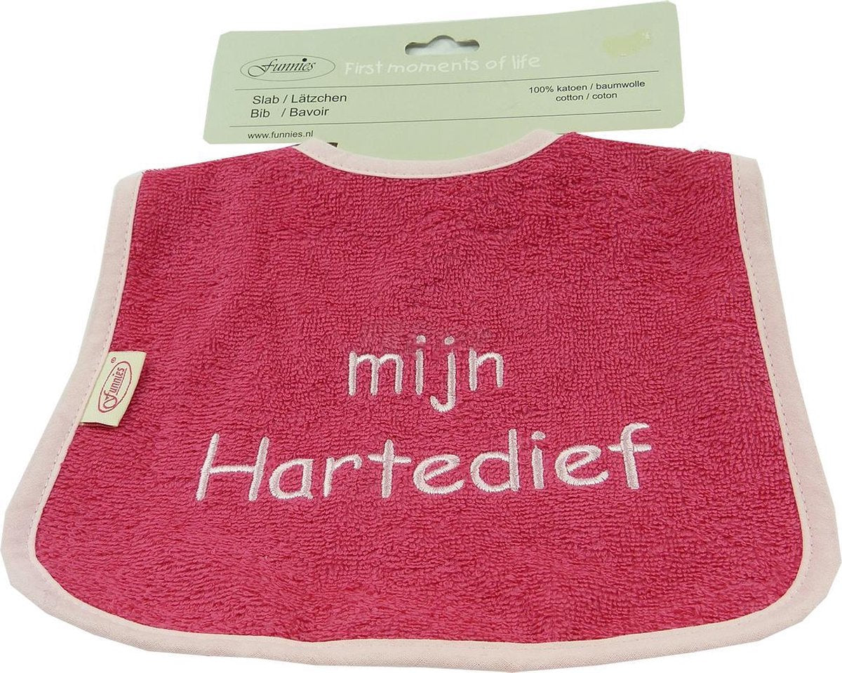 funnies - Lätzchen - rosa - Mädchen - 100% Baumwolle - Fist moments of life