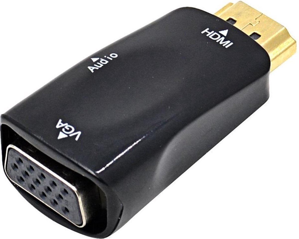 HDMI naar VGA Adapter met stereo audio kabel converter taps