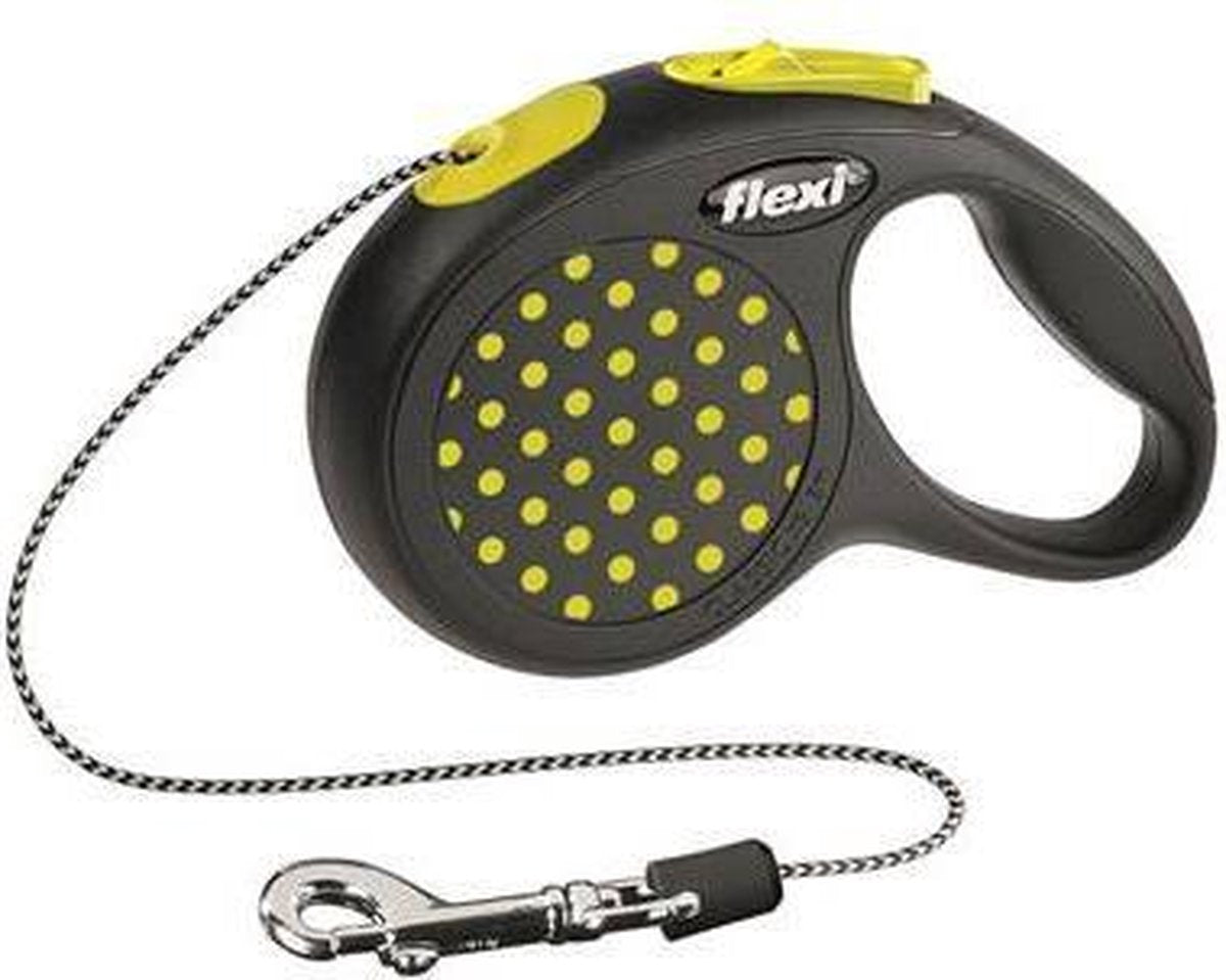 Flexi Design Koord - Hondenriem - Geel - XS - 3 m (<8 kg)