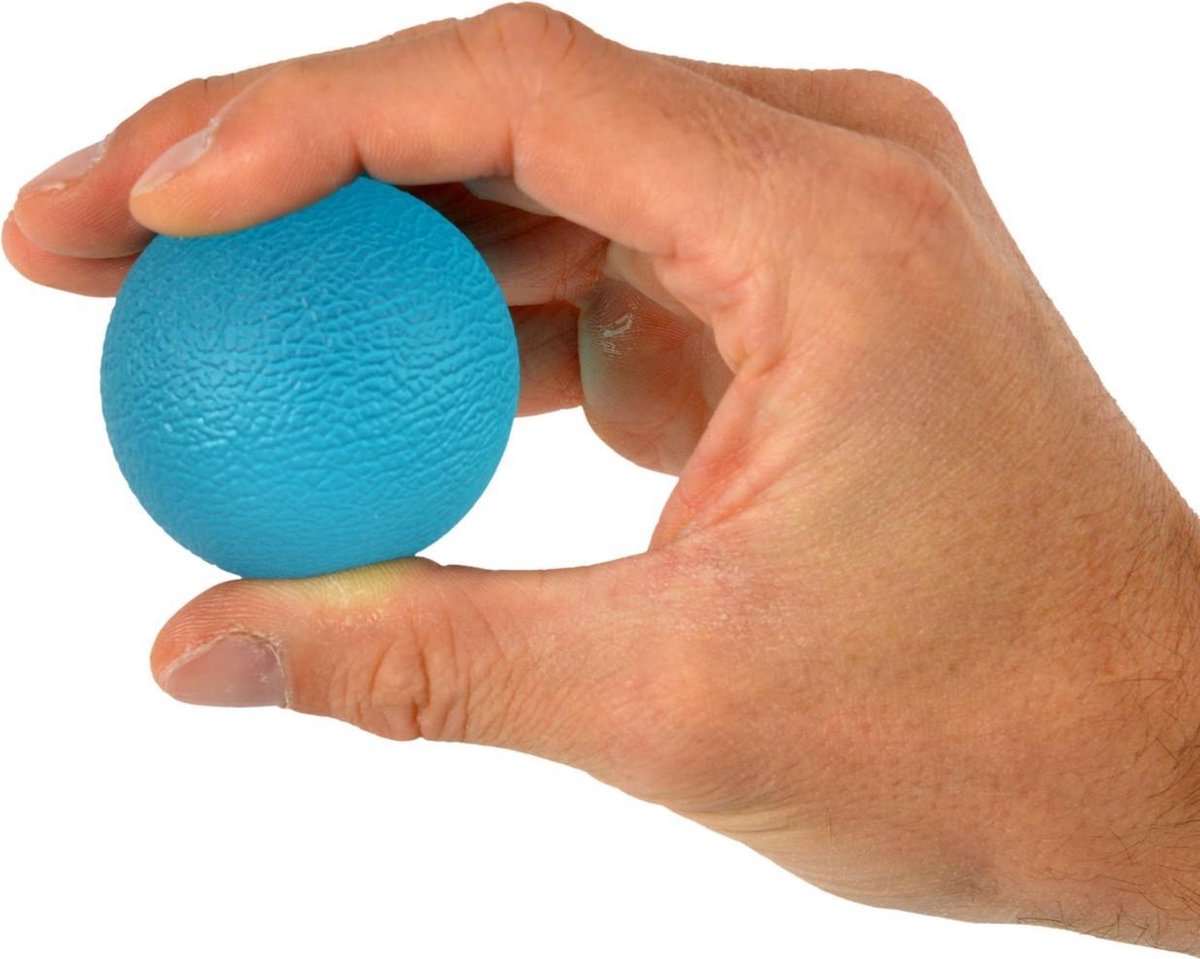 Vinger & hand oefenballetje firm - blauw