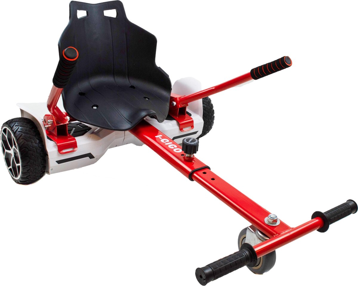 Hoverseat hoverkartje voor hoverboard - Smart City Wheels Rood