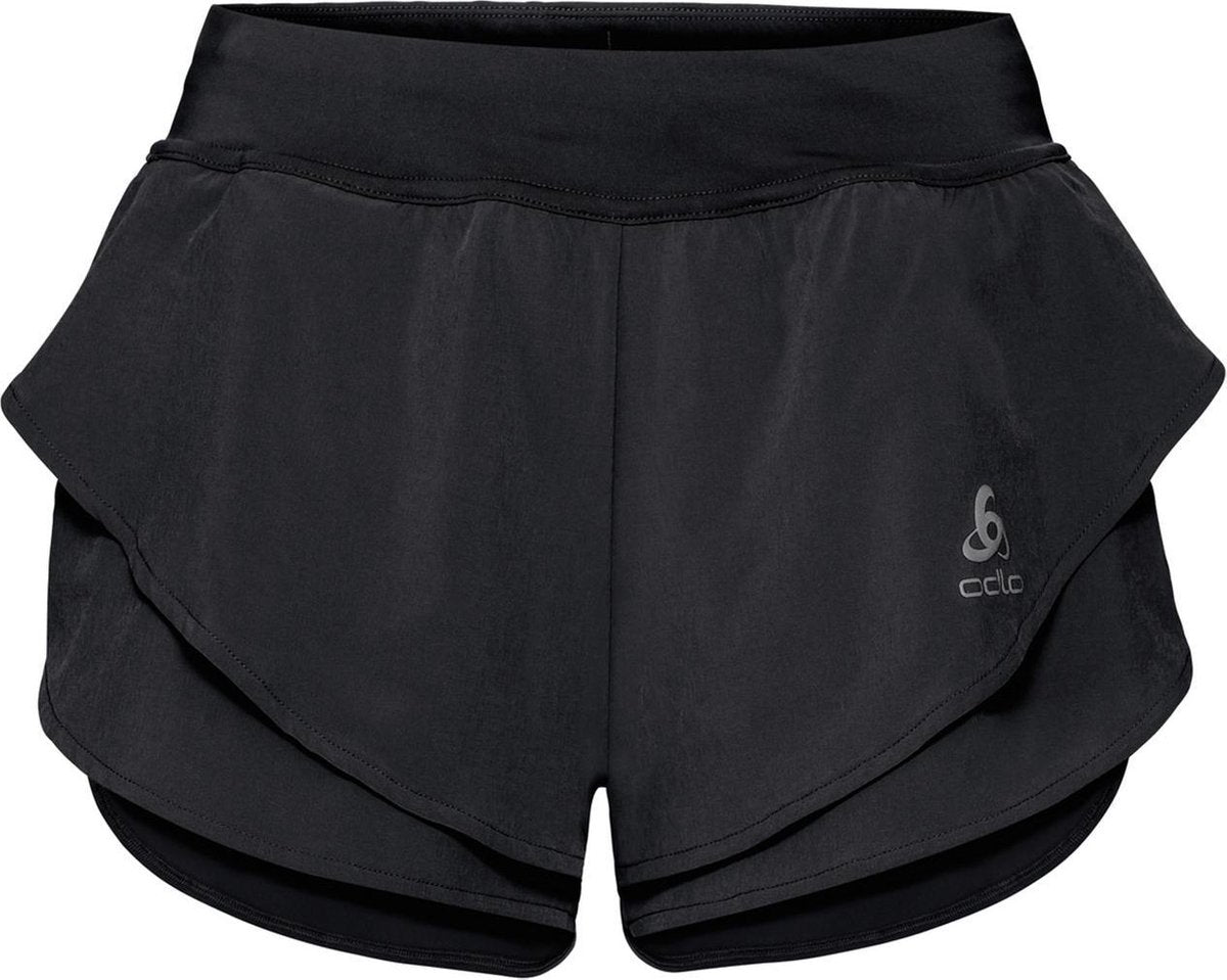 Odlo - Split Shorts Zeroweight - Zwart - Dames - maat  M