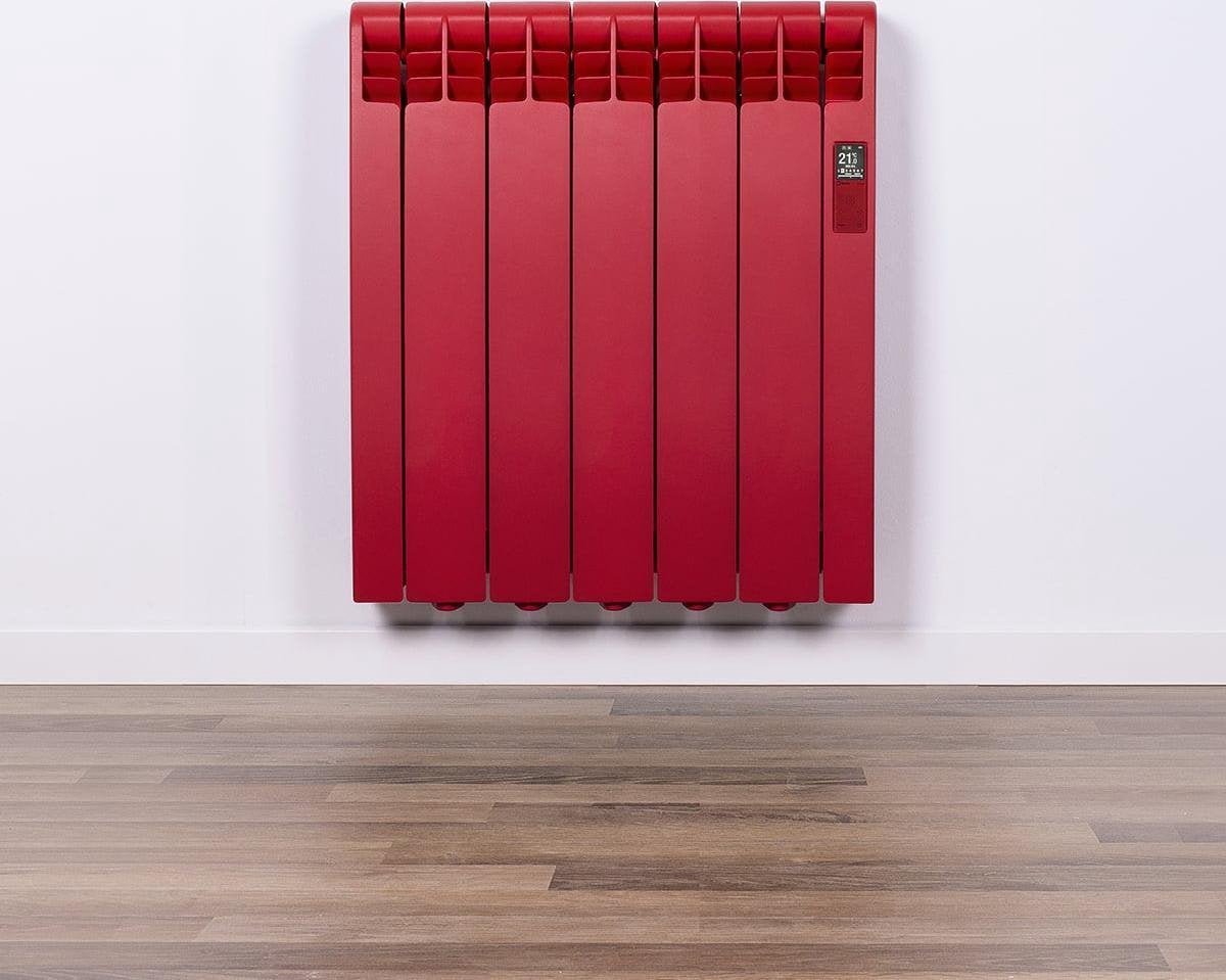 Elektrische Radiator Wifi Flame Red Design Line (RAL) - Smartcontrol via app - Energiebesparende functies - Laag verbruik - Realtime consumptie - 5 elementen - 550 W - Zuinigste Radiator